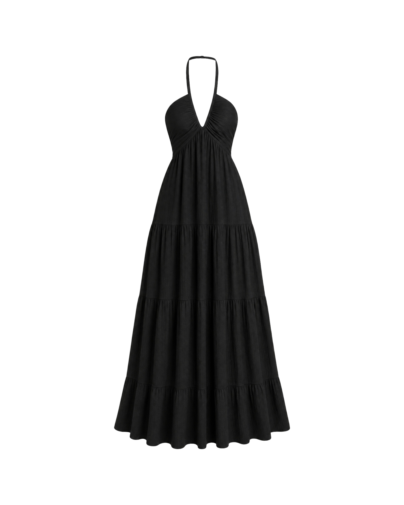 Odette Tiered Halter Maxi Dress